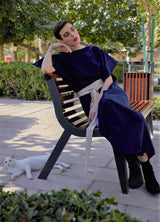 Square Kaftan: Electric Blue