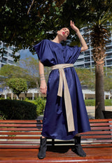 Square Kaftan: Electric Blue