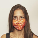 The New Edit BASMA Face Covering Peach Ombre Single 