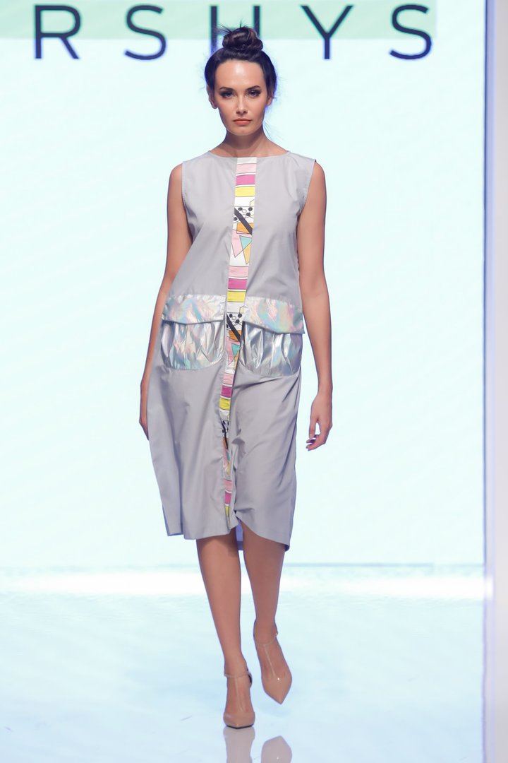 Shift Dress: Grey