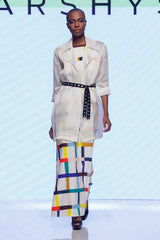 Silk Organza Jacket: Sheer White