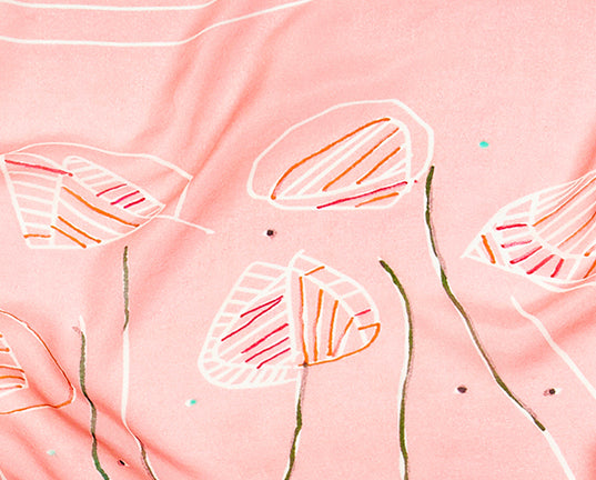 Luxury Silk Scarves: Peony Bloom