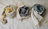 Handwoven Organic Cotton Scarf: Lehr