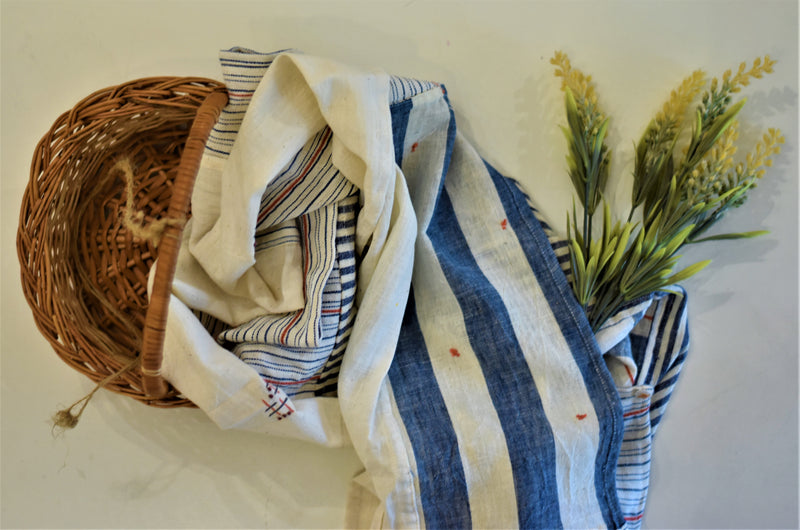 Handwoven Organic Cotton Scarf: Fiza