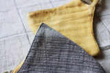 Face Covering: Grey and Yellow Reversible Organic Cotton