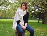 Handwoven Organic Cotton Scarf: Muraad