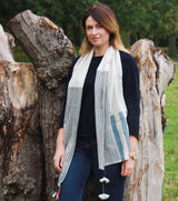 Handwoven Organic Cotton Scarf: Fiza