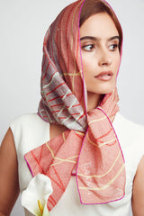 Luxury Silk Scarves: Rose Crush