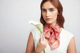 Luxury Silk Scarves: Rose Crush