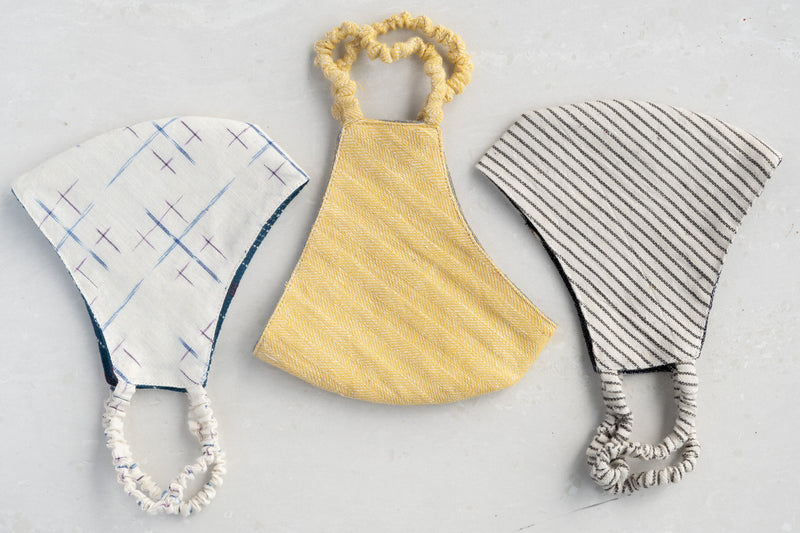 Face Covering: Ikat Organic Cotton Reversible