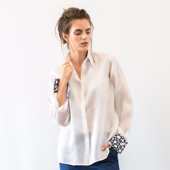 Silk Organa Shirt: White